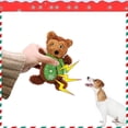 thumbnail image 3 of Juguetes de peluche navideños para perros: juguetes masticables de peluche, juego de juguetes interactivos para cachorros compatible con mascotas pequeñas y medianas, 3 of 5