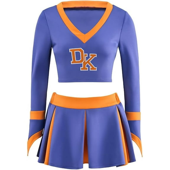 Women's High School Jennifer Check Cheerleading Uniform Outfit