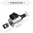 thumbnail image 5 of Zkca Transmission Step Stepper Motor, for Nissan Altima 2009-2012, Plastic Metal, JF011E, Black Silver Tone A605, 5 of 7