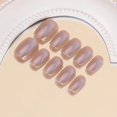 thumbnail image 1 of Use uñas hechas a mano flash arco manicura terminado pegatina de uña desmontable uña postiza pieza de uña, 1 of 5
