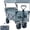 Gray, variant on Collapsible Wagon Heavy Duty Folding Wagon Cart with Removable Canopy, 4" Wide Large All Terrain Wheels, Brake, Adjustable Handles,Cooler Bag Utility Carts for Outdoor Garden Wagons Carts Beach Cart
