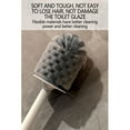 thumbnail image 5 of AuroraX Bathroom Toilet Brush & Crevice Brush Holder Set with Non-Slip Handle,Tpr Soft Bristle Green Toilet Brush and Caddy with Self-Closing and Vented Holder Compact for Deeply Cleaning, 5 of 9