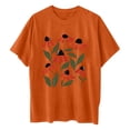 thumbnail image 5 of Drses Womens Summer Tops Oversized Tshirt Flower Graphic Tees Short Sleeve Shirts Summer Casual Loose Flower Plant Shirts Tops, 5 of 5