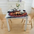 thumbnail image 3 of nygtbtfer Halloween Plastic Tablecloth Decorations, Halloween Disposable Table Cloth, Halloween Pumpkin Rectangle Table Cover for Kids Indoor Halloween Party Decorations, 3 of 7