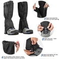 thumbnail image 4 of Leg Gaiters Waterproof and Adjustable Snow Boot Gaiters ,Walking,Hunting,Backpacking and Outdoor Climbing for Men and Women, 4 of 8