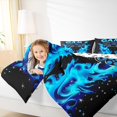 thumbnail image 4 of Manfei Cartoon Game Console Bedding Comforter Set for Boys, Black Blue Gamepad Twin Comforter Sets, Cartoon Snowflake Reversible Bedding Set, Breathable Home Decor, 2pcs, 4 of 8