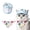 Blue Hat White, variant on Sport Themed Pet Hat Bandana Set, Adjustable Dog Cat Soccer Baseball Cap, Soft Fabric Pet Summer Outfit Accessory for Cats Small Medium Dogs Party Outdoor Shooting