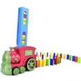thumbnail image 1 of Electric Domino Train Set for 3+ Years Old Kids Parent-children Interactive Tracking Set w/60pcs Domino Pieces Automatic Educ, 1 of 6