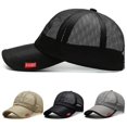 thumbnail image 3 of Quick Dry Fashion Adjustable Sun Protection Caps Summer Sunscreen Hats Baseball Cap Full Mesh Hats ARMY GREEN, 3 of 5