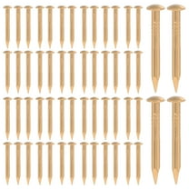 LOLIPPYY 100Pcs Copper Nails for Furniture Decorative Parts Golden