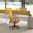 thumbnail image 2 of Lacoo Mid-Back Office Desk Chair Ergonomic Mesh Task Chair with Lumbar Support, Orange, 2 of 6