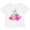 AA-White, variant on Inktastic Cute Mermaid, Pink Hair, Green Tail Girls Toddler T-Shirt