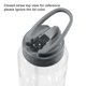 thumbnail image 4 of Homtune Linda Botella De Agua Con Pajita Para Niños De La Escuela, Niñas, Sin Bpa, Tritan, A Prueba De Fugas, Fácil De Limpiar Y Asa De Transporte, 23 Oz/680 Ml, Unicornio, 4 of 5