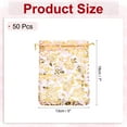 thumbnail image 2 of Organza Bag 5" x 7", Flower Heart Mesh Bags Drawstring Gift Bags Party Favor Bag Jewelry Pouches Pink-Gold, 50Pcs, 2 of 6