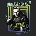 thumbnail image 2 of Women's Beetlejuice Beetlejuice Wolf Jackson Afterlife Crime Unit  Racerback Tank Top, 2 of 4