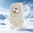 thumbnail image 6 of High Speed Mini Handheld Fan, USB Rechargeable Portable Fan with 5 Adjustable Speeds, Strong Airflow, Compact Personal Fan for Home, Office, Outdoor, Travel, Quiet Cooling Fan(D), 6 of 8