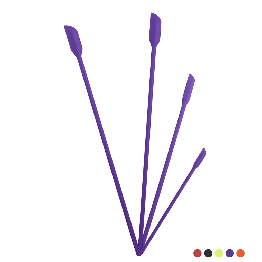 Machinehome 4 Pieces Silicone Spatulas Set Long Jam Cosmetic Bottle