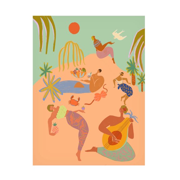 Trademark Fine Art Arty Guava Vacation Canvas Wall Art