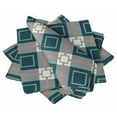 thumbnail image 1 of "S4Sassy Blue Plaid Check Cotton Napkin Printed Everyday Basic Washable Table Linen 18 x 18""(Pack of 6)", 1 of 8