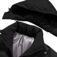 thumbnail image 6 of Men's Color Block Loose Casual Warm Windproof Waterproof Long-Sleeve Outerwear With Detachable Hood Leisure Oversize Jackets for Men, 6 of 7