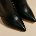 thumbnail image 5 of Dakaela Stiletto High Heels Womens Knee High Boots Pointy Toe Sexy Tall Boot Leather Dressy Slip on Booties, 5 of 8