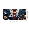 thumbnail image 2 of Decorative Design Father's Day Banner Elegant Style Gift Decorations Formal Occasion Blue Theme for Father's Day Celebration Indoor Event Party Decoration, 2 of 7