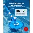 thumbnail image 6 of Automatic Suction Pool Vacuum Cleaner with 12 Hoses for Inground and Above Ground Pools Up to 20 x 35 ft, 6 of 7