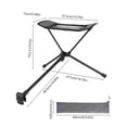 thumbnail image 5 of Camping Folding Chair Foot Rest Portable Recliner Lazy Leg Rest for Outdoor Picnic Beach Travel, 5 of 5