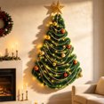 thumbnail image 5 of DIY Wall Mounted Christmas Trees with LED Light, Space-Saving Christmas Decor Ideas, Kids Toys Wall Hanging Christmas Tree for Small Space Home Hioliday Decoration., 5 of 7