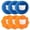 Blue & Orange, variant on Suodoka 3PCS Clothes Anti-Winding Laundry Hair Remover Balls Blue Soft Sponge Lint Catcher Hair Removal Cleaning Ball Dryer Ball for Washing Machine Clothing Pet Hair Remover Reusable Round Shape