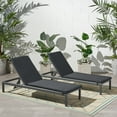 thumbnail image 2 of Bridget Outdoor Fabric Lounge Cushion, Set of 2, Dark Gray, 2 of 9