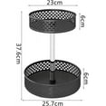 thumbnail image 2 of Especiero giratorio de 360°, especiero giratorio negro, especiero giratorio de 360°, para cajas de almacenamiento (2 animales), 2 of 5