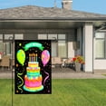 thumbnail image 3 of Amhnf Happy Birthday Cake Balloons Garden Flag For Home Outdoor Garden Yard Decor 12x18 inch, 3 of 5