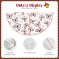 thumbnail image 4 of KLL Pink Butterflies (2) Christmas Tree Skirt 48" ,Party Decorations Farmhouse for Christmas Decorations Holiday Party, 4 of 6