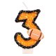 thumbnail image 2 of Vela de Cumpleaños con Números Romanos | Naranja | Estilo 3 | Cera | 4X7 Cm | Ideal para Navidad, Restaurantes y Fiestas de Cumpleaños | Vela Multicolor | 1 Unidad | Peso Neto: 14 G | Peso Bruto: 28, 2 of 6
