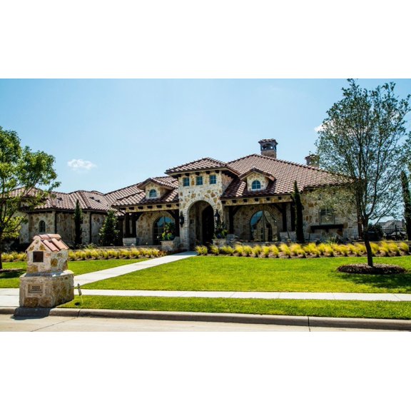 015-1128: Luxury Mediterranean 3 Bed, 5 Bath Luxury Home Plan, 4592 Sq Ft: Full Blueprints with License to Build by Home Plan Marketplace - Lesuto
