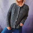 thumbnail image 2 of Aoochasliy Womens Sweaters Pullover Cardigan Round Neck Long Sleeve Autumn Blouse Pullver Tops, 2 of 5