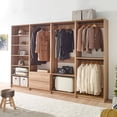 thumbnail image 2 of Prosper Oak Freestanding Walk in Wood Closet System, 2 of 7