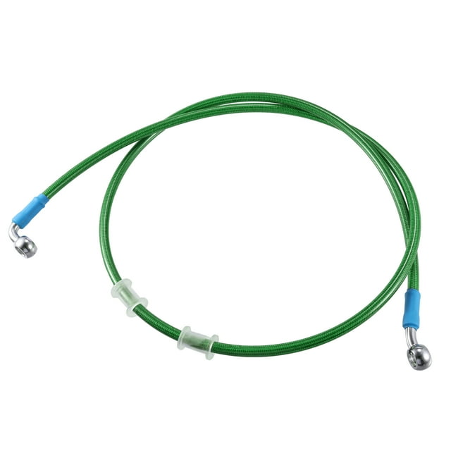 AN3 M10 Coche Hidráulico Freno Línea Aceite Manguera Tubería Accesorio 28° 90° Verde 120cm