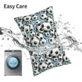 thumbnail image 6 of Gaeub Football Soccer Ball Printed Men's Short Pajama Pants, Lightweight Lounge & Sleep Bottoms Keep You Cool-16"x24", 6 of 6