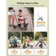 thumbnail image 4 of besrey Bicicleta para niños 7 en 1 con manija de dirección para padres para niñas y niños de 1, 2, 3, 4, 5 años, triciclo plegable para niños, triciclo para niños con pedales extraíbles, asiento ajust, 4 of 5
