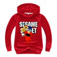 thumbnail image 1 of Ropa para niños, Sudadera con capucha y dibujo de Elmo de Barrio Sésamo para niñas, camisetas de manga larga para niños, pulóver, abrigo para bebé, chándales 5T Gao Jinjia LED, 1 of 2