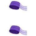 thumbnail image 3 of Monstrate Elegante cinta de encaje de ganchillo blanco - Varios patrones de ropa Variedad de colores para combinar libremente Es morado oscuro morado oscuro 2Conjunto, 3 of 6