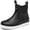 Black, variant on Kids Deck Boots Boys Girls Rain Boots with Anti-Slip Traction ,Waterproof,Ankle Rubber Boots,Kids Footwear Water Shoes for Fishing,Camping,Garden,Outdoor Playing,size 13 Little Kid,Green