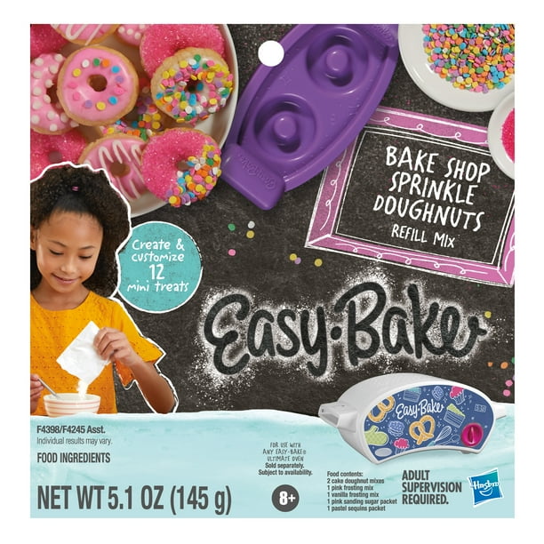 EasyBake Oven Mixes, Bake Shop Sprinkle Doughnuts Refill Mix, Ultimate