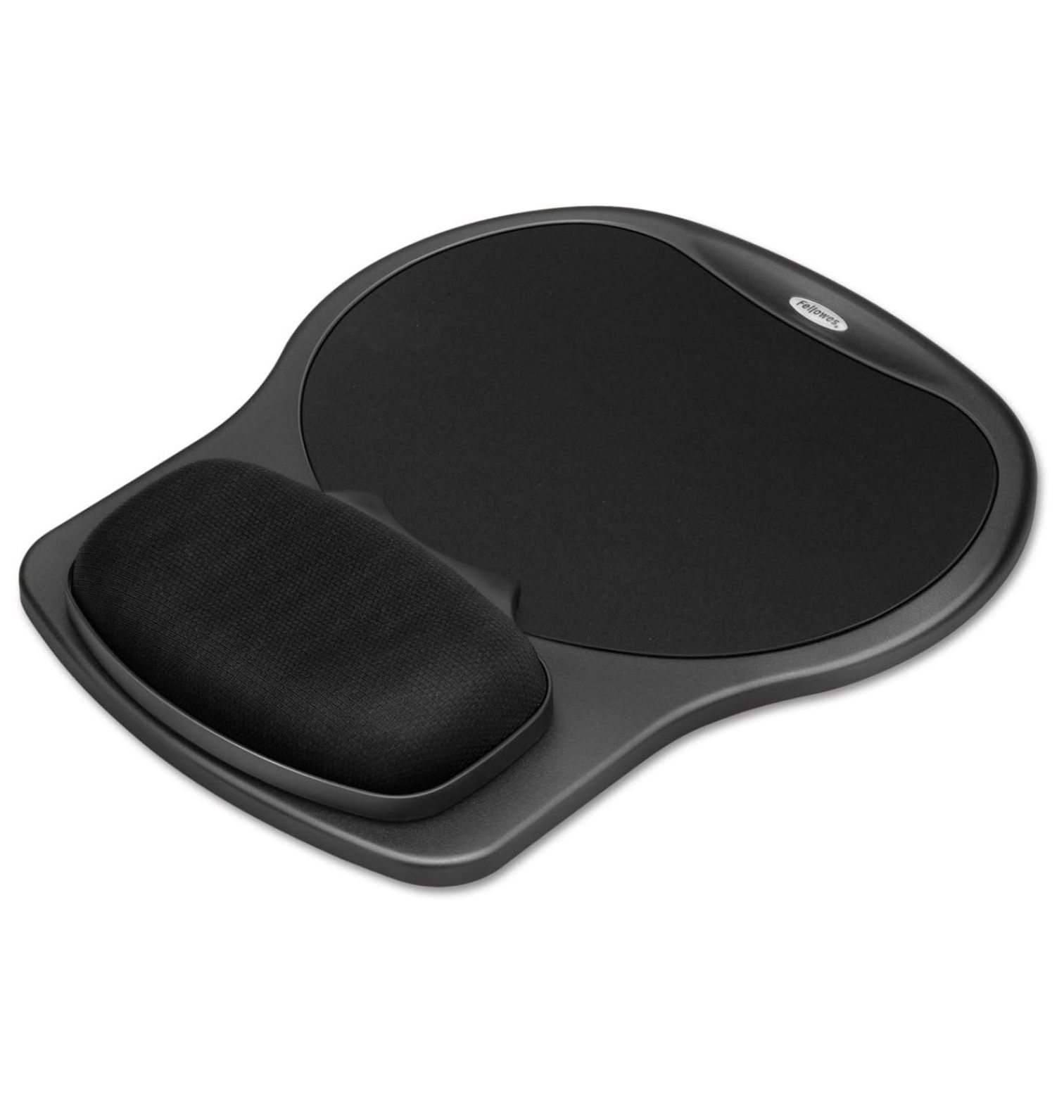Gel Mouse Pad with Wrist Rest - 10x12 Inch Black Textured Mousepad - Ergonomic Support for Computer, Gaming & Office Use - Non-Slip Rubber Base Black/Black