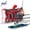 Red, variant on GEAK NOAA Weather Radio Solar Hand Crank Emergency Radio with Power Bank/SOS Alarm/Bluetooth Speaker/Flashlight for Home & Outdoor Hiking Camping Emergencies