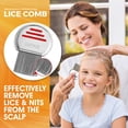 thumbnail image 2 of Lice Comb - (Pack of 12) Head Lice Treatment that's Individually Packaged Professional Stainless Steel Louse and Nit Combs Removes Eggs with Rounded Tips for Comfort, 2 of 9