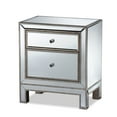 thumbnail image 5 of Baxton Studio Fadri Contemporary Glam and Luxe Mirrored 2-Drawer End Table, 5 of 8