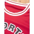 thumbnail image 5 of iixpin Kids Boys Soccer Jersey Outfits Basketball Football Training Suit Tank Vest with Shorts Red 4-5, 5 of 7